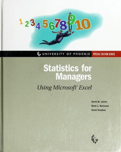 Tapa de Statistics for Managers