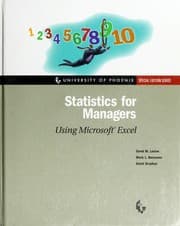 Tapa de Statistics for Managers
