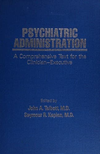 Tapa de Psychiatric administration