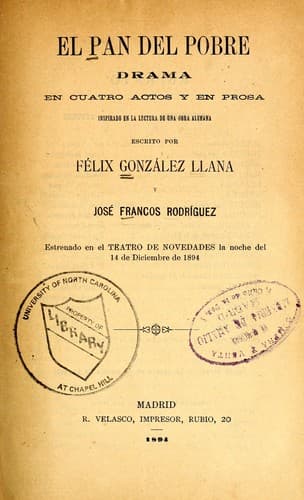 Tapa de El pan del pobre
