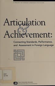 Tapa de Articulation & achievement
