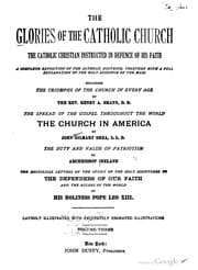 Tapa de Glories of the catholic church