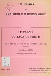 Tapa de Le Calcul du taux de profit