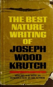 Tapa de The best nature writing of Joseph Wood Krutch