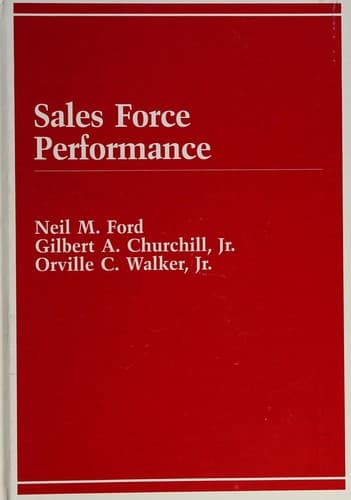 Tapa de Sales force performance