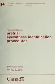 Tapa de Pretrial eyewitness identification procedures