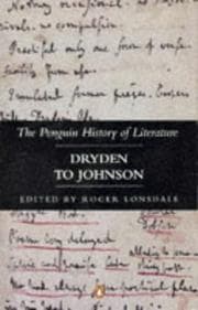 Tapa de Dryden to Johnson