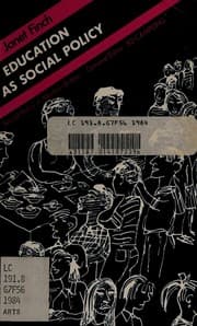 Tapa de Education as social policy