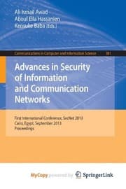 Tapa de Advances in Security of Information and Communication Networks