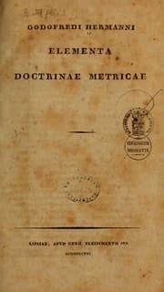 Tapa de Elementa doctrinae metricae