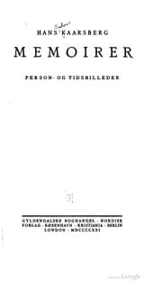 Tapa de Memoirer, person-og tidsbilleder