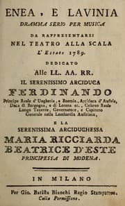 Tapa de Enea e Lavinia
