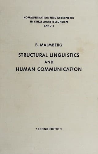 Tapa de Structural linguistics and human communication