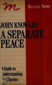 Tapa de John Knowles' a Separate Peace