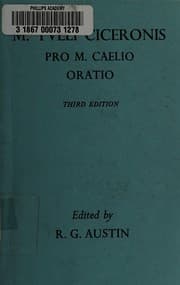 Tapa de M. Tulli Ciceronis pro M. Caelio oratio