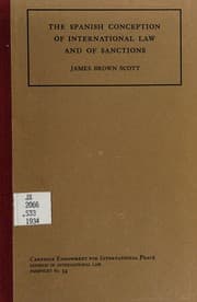 Tapa de The Spanish conception of international law and of sanctions
