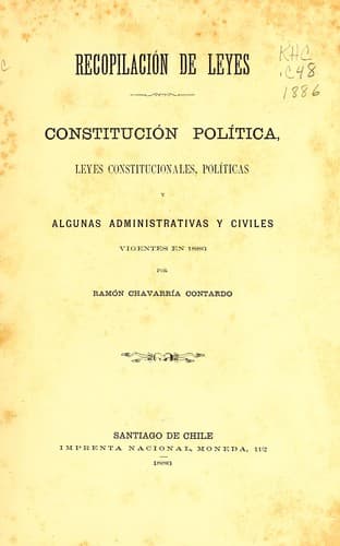 Tapa de Recopilación de leyes