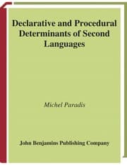 Tapa de Declarative and procedural determinants of second languages