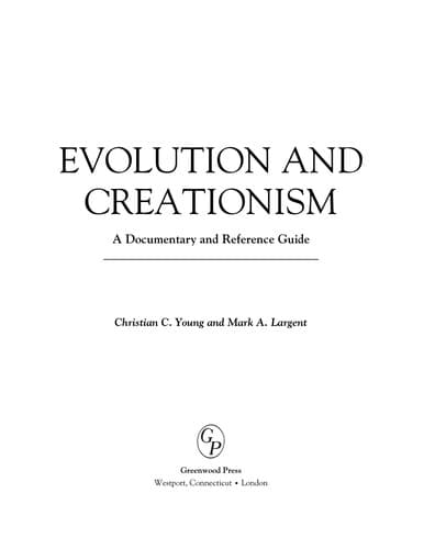Tapa de Evolution and creationism