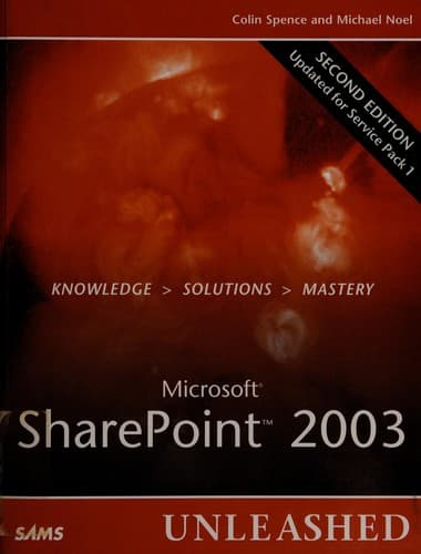 Tapa de Microsoft SharePoint 2003 unleashed
