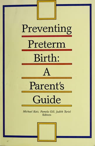Tapa de Preventing Preterm Birth