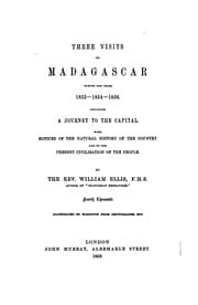 Tapa de Three Visits to Madagascar During the Years 1853-1854-1856