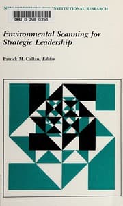 Tapa de Environmental Scanning for Strategic Leadership