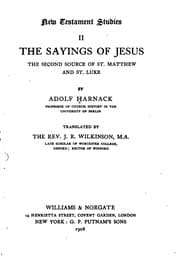 Tapa de ...New Testament Studies, II.: The Sayings of Jesus