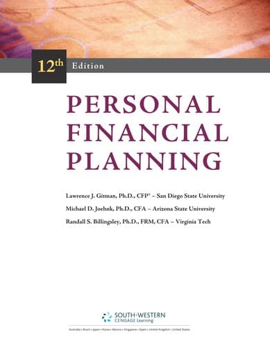 Tapa de Personal financial planning