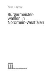 Tapa de Bürgermeisterwahlen in Nordrhein-Westfalen