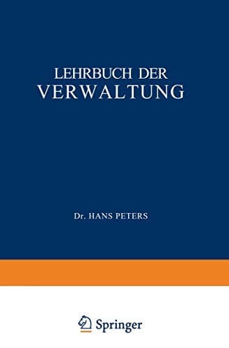 Tapa de Lehrbuch der Verwaltung
