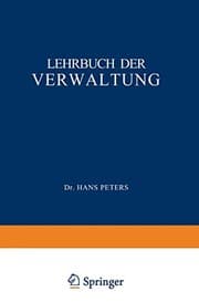 Tapa de Lehrbuch der Verwaltung