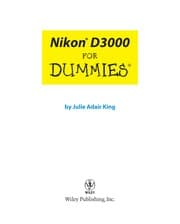 Tapa de Nikon D3000 For Dummies