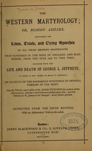 Tapa de The western martyrology