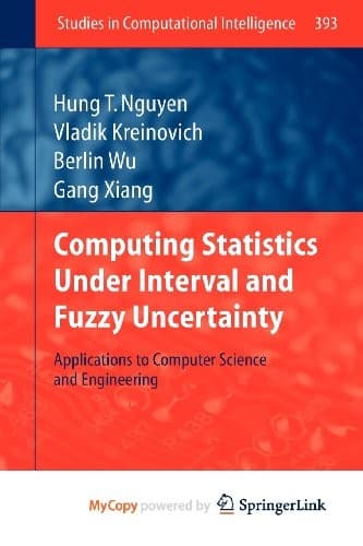 Tapa de Computing Statistics under Interval and Fuzzy Uncertainty