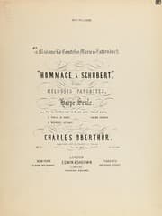 Tapa de Hommage à Schubert