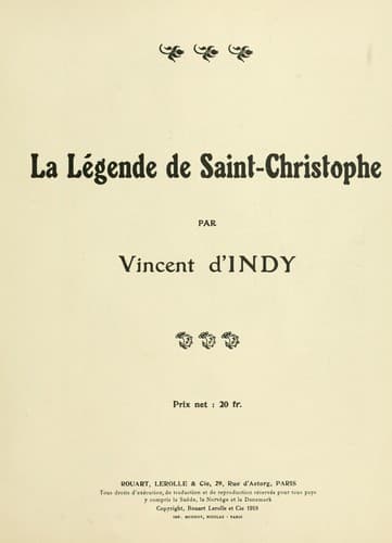 Tapa de La légende de Saint-Christophe