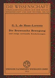 Tapa de Die Brownsche Bewegung und Einige Verwandte Erscheinungen