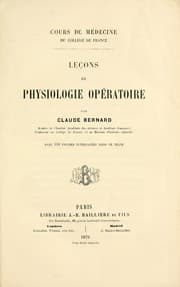 Tapa de Leðcons de physiologie opâeratoire