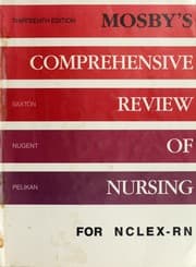 Tapa de Mosby's comprehensive review of nursing