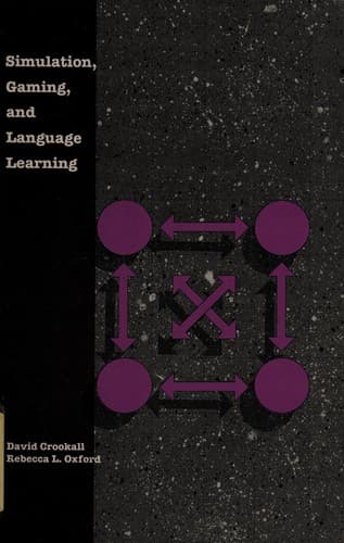 Tapa de Simulation, gaming, and language learning