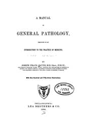 Tapa de A Manual of general pathology: Designed as an Introduction to the Practice of Medicine