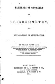 Tapa de Elements of Geometry and Trigonometry: With Applications in Mensuration