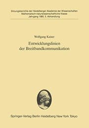 Tapa de Entwicklungslinien der Breitbandkommunikation