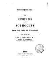 Tapa de The Oedipus rex of Sophocles, from the text of W. Dindorf. With notes by W.B. Jones