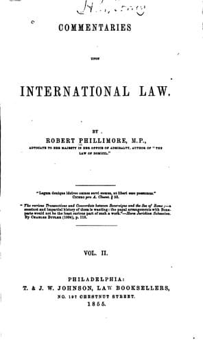 Tapa de Commentaries Upon International Law