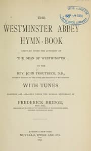 Tapa de Westminster Abbey hymn book