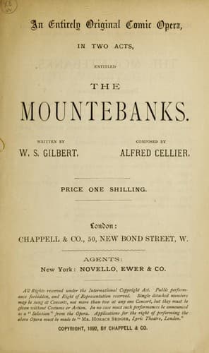 Tapa de The mountebanks