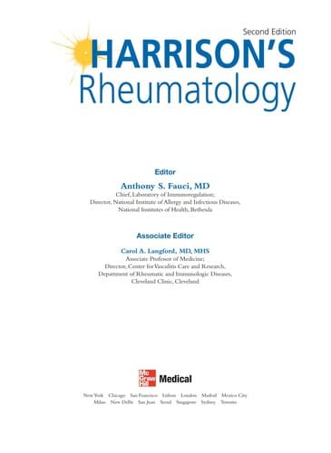 Tapa de Harrison's rheumatology
