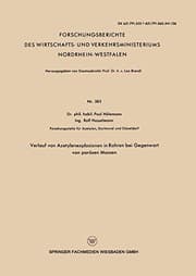 Tapa de Verlauf von Azetylenexplosionen in Rohren bei Gegenwart von porösen Massen